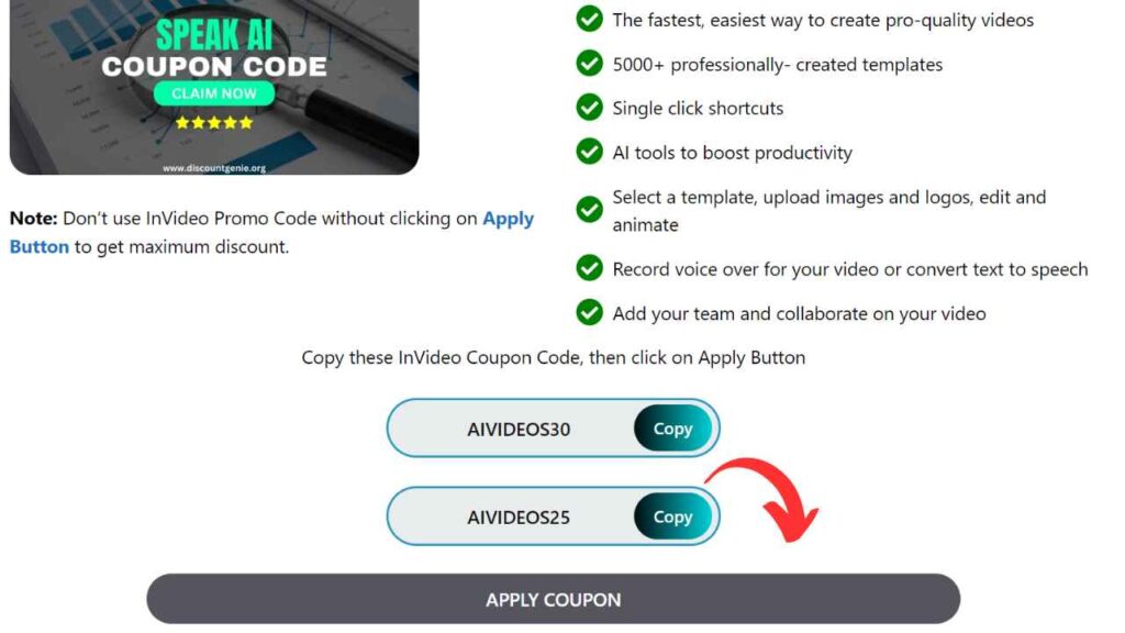 invideo coupon code